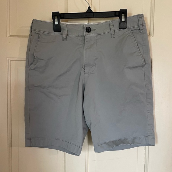 Hollister Men Size 30x9 Epic Flex Gray Flat Front Shorts - Picture 1 of 9